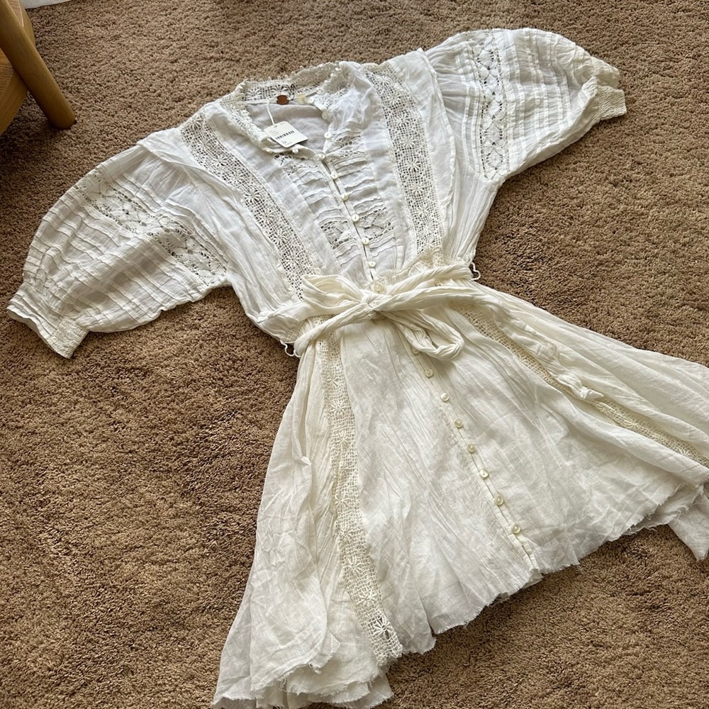 Free People White Boho Dress - Picture 6 of 10